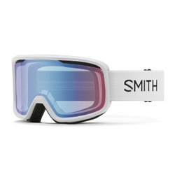 Smith Frontier Goggle in White with Blue Sensor Mirror